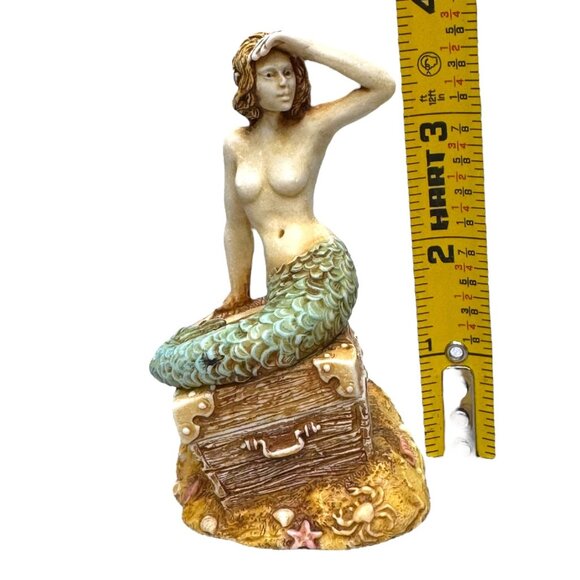 Morvena Mermaid Treasure Chest Trinket Box Tales Of Gramarye 4” Harmony Kingdom - Picture 6 of 12